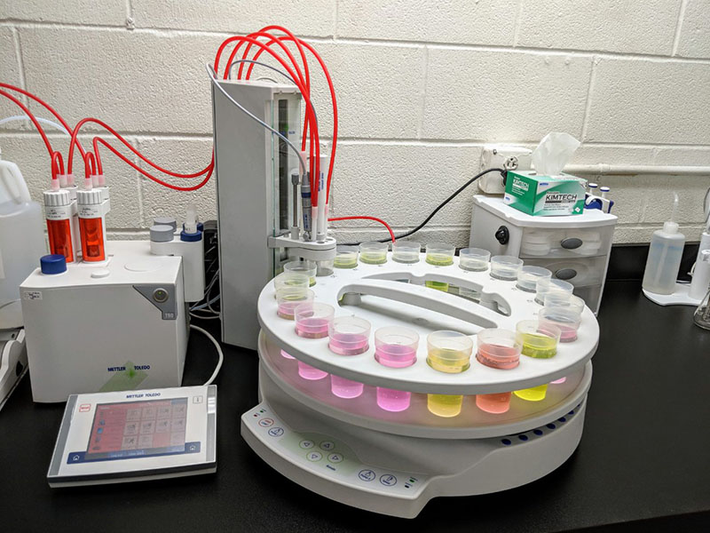 Testing centrifuge used for chemical testing.